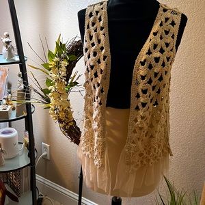 Adorable cream vest